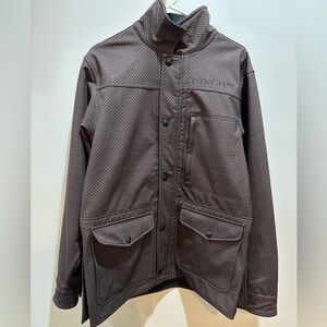 Cinch Concealed Carry checkered Patterned Brown Jacket M Fits Like L